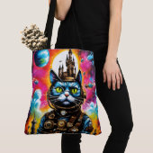 Steampunk Space Cat II Tote Bag (Dichtbij)