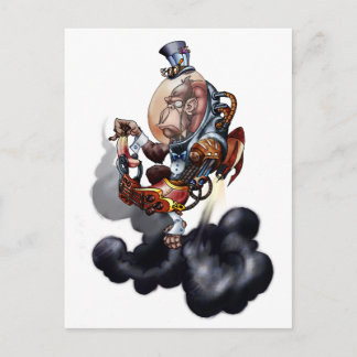 Steampunk Space Chimp Briefkaart