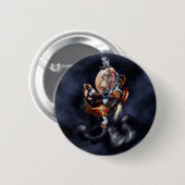 Steampunk Space Chimp Ronde Button 5,7 Cm (Voorkant /achterkant)