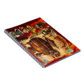 Steampunk Spaceship Notitieboek (Rechterzijde)