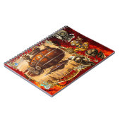 Steampunk Spaceship Notitieboek (Linkerzijde)
