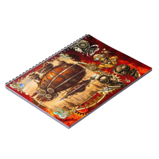 Steampunk Spaceship Notitieboek (Linkerzijde)