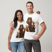 Steampunk Spaniel - Victoriaanse Hondenuitvinder T-shirt (Unisex)