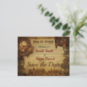  Steampunk sparen de Klok van de Telling van de Da Aankondigingskaart (Staand voorkant)