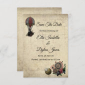 Steampunk sparen de Mededeling van de Datum Kaart (Voorkant / Achterkant)