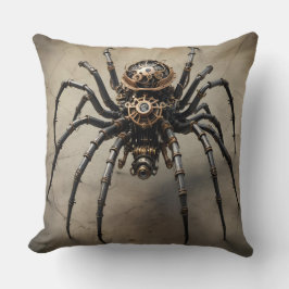 Steampunk Spider Design - Tweezijdig Kussen