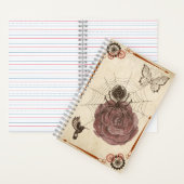 Steampunk Spider Net Notitieboek (Binnen)