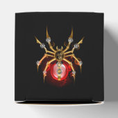 Steampunk spider on black bedankdoosjes (Bovenkant)
