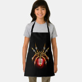 Steampunk spider on black schort (Insitu)