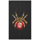 Steampunk spider on black tafelkleed (Voorkant)
