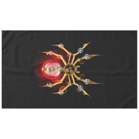 Steampunk spider on black tafelkleed (Voorkant (Horizontaal))