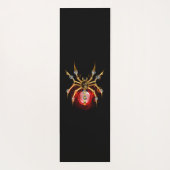 Steampunk spider on black yogamat (Achterkant)