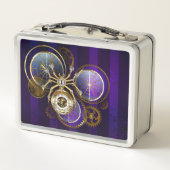 Steampunk Spider op Paarse achtergrond (Achterkant)
