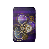Steampunk Spider op Paarse achtergrond Badmat (Voorkant Verticaal)