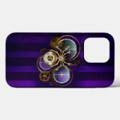 Steampunk Spider op Paarse achtergrond Case-Mate iPhone Case (Achterkant (horizontaal))