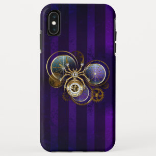 Steampunk Spider op Paarse achtergrond Case-Mate iPhone Case