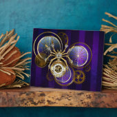 Steampunk Spider op Paarse achtergrond Fotoplaat (Zijkant)