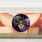 Steampunk Spider op Paarse achtergrond Labels (Aangebracht)