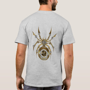 Steampunk Spider op Paarse achtergrond T-shirt