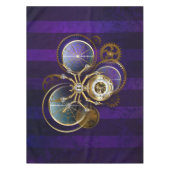 Steampunk Spider op Paarse achtergrond Tafelkleed (Voorkant)