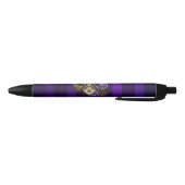 Steampunk Spider op Paarse achtergrond Zwarte Inkt Pen (Bodem)