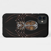 Steampunk Spider, zwarte achtergrond Case-Mate iPhone Case (Achterkant (horizontaal))
