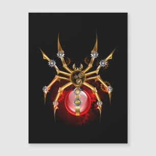 Steampunk spin op zwart