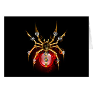 Steampunk spin op zwart