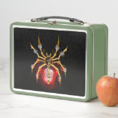 Steampunk spin op zwart (In situ)