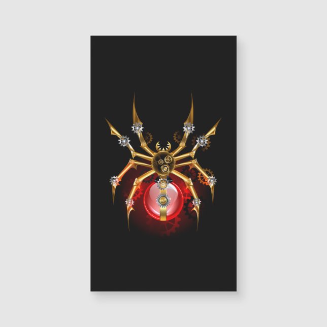 Steampunk spin op zwart (Voorkant)