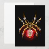 Steampunk spin op zwart aankondiging (Voorkant / Achterkant)