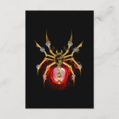 Steampunk spin op zwart advieskaart (Voorkant)