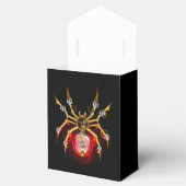 Steampunk spin op zwart bedankdoosjes (Geopend)