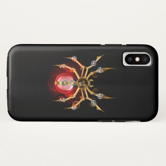 Steampunk spin op zwart Case-Mate iPhone case (Achterkant (horizontaal))