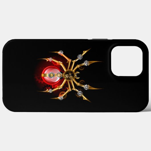 Steampunk spin op zwart Case-Mate iPhone case (Achterkant (horizontaal))