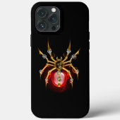 Steampunk spin op zwart Case-Mate iPhone case (Achterkant)