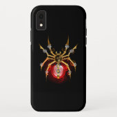 Steampunk spin op zwart Case-Mate iPhone case (Achterkant)