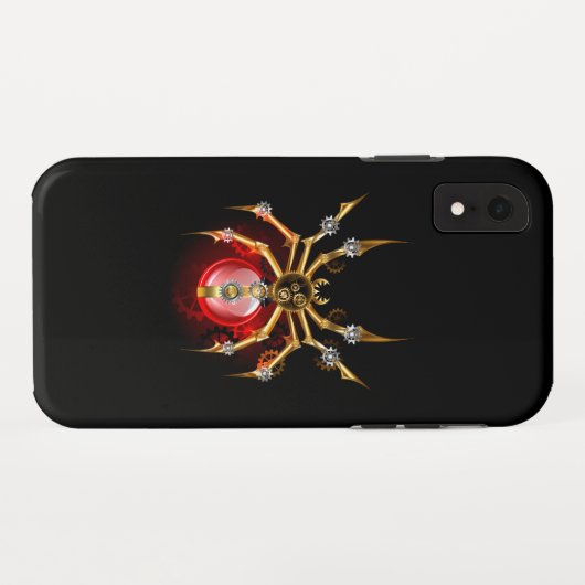 Steampunk spin op zwart Case-Mate iPhone case (Achterkant (horizontaal))