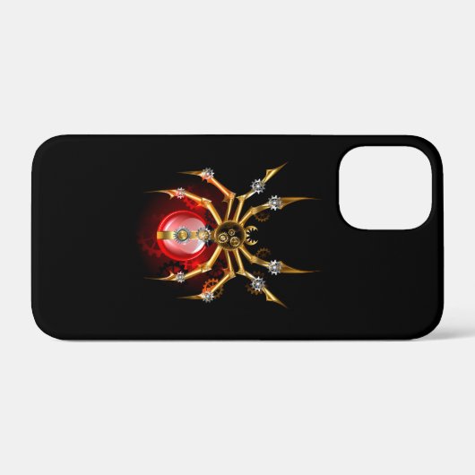 Steampunk spin op zwart Case-Mate iPhone case (Achterkant (horizontaal))