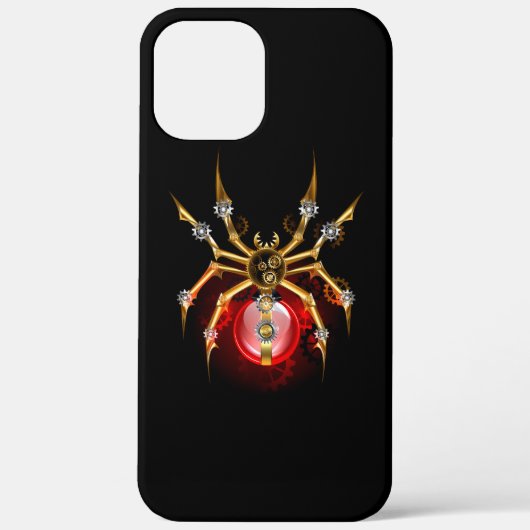 Steampunk spin op zwart Case-Mate iPhone case (Achterkant)