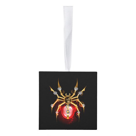 Steampunk spin op zwart decoratie (Rechts)