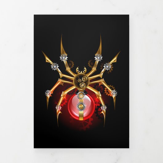 Steampunk spin op zwart drieluik programma (Cover)