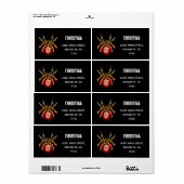 Steampunk spin op zwart etiket (Full Sheet)