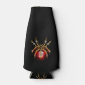 Steampunk spin op zwart flesjeskoeler (Voorkant)