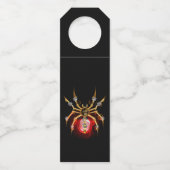 Steampunk spin op zwart flessenhanger (Achterkant)