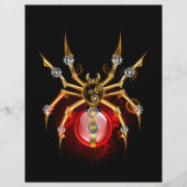 Steampunk spin op zwart flyer (Voorkant)