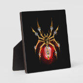 Steampunk spin op zwart fotoplaat (Voorkant)