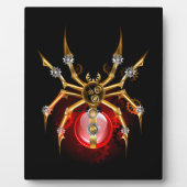 Steampunk spin op zwart fotoplaat (Voorkant)