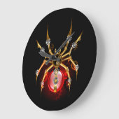 Steampunk spin op zwart grote klok (Hoek)