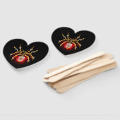 Steampunk spin op zwart handwaaier (Niet-gemonteerd)